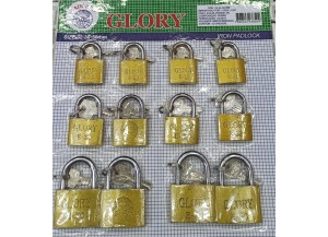 CADEADO 32/38/50MM DZ CARTELA