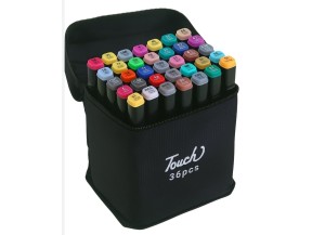 KIT 36 CORES CANETAS PONTA DUPLA 1002