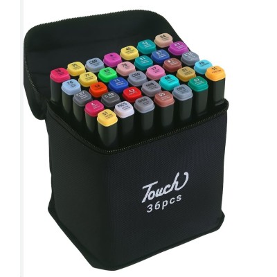 KIT 36 CORES CANETAS PONTA DUPLA 1002